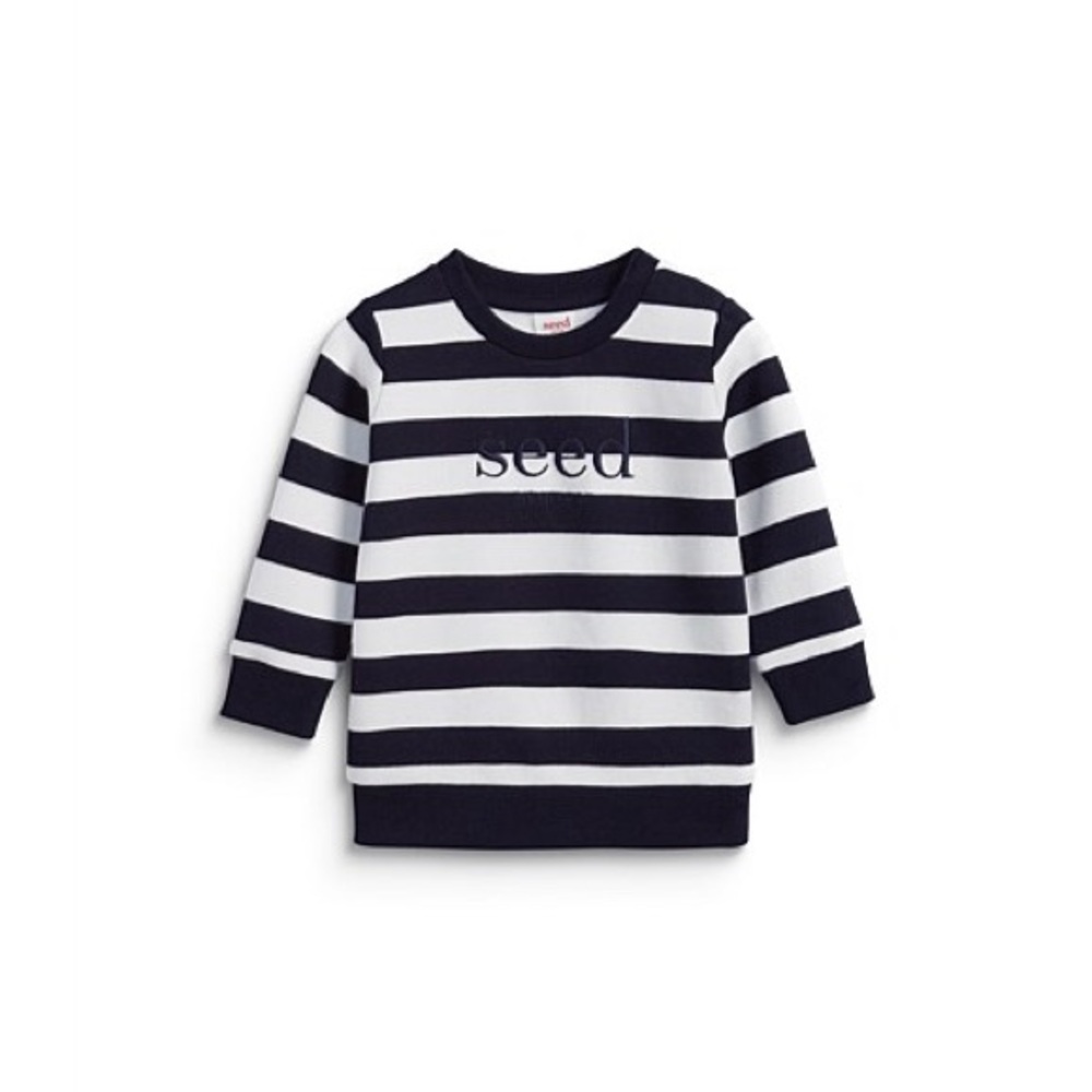 SEED HERITAGE navy core logo sweatshirt